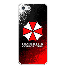 Чехол для iPhone 5/5S матовый с принтом UMBRELLA CORP в Тюмени, Силикон | Область печати: задняя сторона чехла, без боковых панелей | ada wong | biohazard | leon | nemesis | project resistance | raccoon city | re2 | resident evil 2 | rpd | stars | umbrella | ада вонг | амбрелла | немесис | ужасы