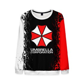 Мужской свитшот 3D с принтом UMBRELLA CORP в Тюмени, 100% полиэстер с мягким внутренним слоем | круглый вырез горловины, мягкая резинка на манжетах и поясе, свободная посадка по фигуре | ada wong | biohazard | leon | nemesis | project resistance | raccoon city | re2 | resident evil 2 | rpd | stars | umbrella | ада вонг | амбрелла | немесис | ужасы