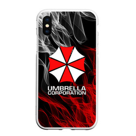 Чехол для iPhone XS Max матовый с принтом UMBRELLA CORP в Тюмени, Силикон | Область печати: задняя сторона чехла, без боковых панелей | ada wong | biohazard | leon | nemesis | project resistance | raccoon city | re2 | resident evil 2 | rpd | stars | umbrella | ада вонг | амбрелла | немесис | ужасы