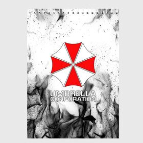 Скетчбук с принтом UMBRELLA CORP в Тюмени, 100% бумага
 | 48 листов, плотность листов — 100 г/м2, плотность картонной обложки — 250 г/м2. Листы скреплены сверху удобной пружинной спиралью | ada wong | biohazard | leon | nemesis | project resistance | raccoon city | re2 | resident evil 2 | rpd | stars | umbrella | ада вонг | амбрелла | немесис | ужасы