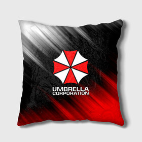 Подушка 3D с принтом UMBRELLA CORP в Тюмени, наволочка – 100% полиэстер, наполнитель – холлофайбер (легкий наполнитель, не вызывает аллергию). | состоит из подушки и наволочки. Наволочка на молнии, легко снимается для стирки | ada wong | biohazard | leon | nemesis | project resistance | raccoon city | re2 | resident evil 2 | rpd | stars | umbrella | ада вонг | амбрелла | немесис | ужасы