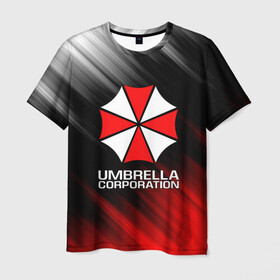 Мужская футболка 3D с принтом UMBRELLA CORP в Тюмени, 100% полиэфир | прямой крой, круглый вырез горловины, длина до линии бедер | ada wong | biohazard | leon | nemesis | project resistance | raccoon city | re2 | resident evil 2 | rpd | stars | umbrella | ада вонг | амбрелла | немесис | ужасы