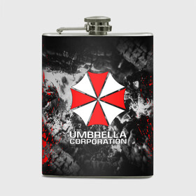 Фляга с принтом UMBRELLA CORP | АМБРЕЛЛА КОРП в Тюмени, металлический корпус | емкость 0,22 л, размер 125 х 94 мм. Виниловая наклейка запечатывается полностью | ada wong | biohazard | leon | nemesis | project resistance | raccoon city | re2 | resident evil 2 | rpd | stars | umbrella | ада вонг | амбрелла | немесис | ужасы