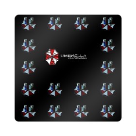 Магнит виниловый Квадрат с принтом Umbrella Corporation в Тюмени, полимерный материал с магнитным слоем | размер 9*9 см, закругленные углы | апокалипсис | зла | зомби | обитель | твирус
