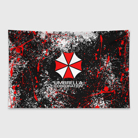 Флаг-баннер с принтом UMBRELLA CORP | АМБРЕЛЛА КОРП (Z) в Тюмени, 100% полиэстер | размер 67 х 109 см, плотность ткани — 95 г/м2; по краям флага есть четыре люверса для крепления | ada wong | biohazard | leon | nemesis | project resistance | raccoon city | re2 | resident evil 2 | rpd | stars | umbrella | ада вонг | амбрелла | немесис | ужасы