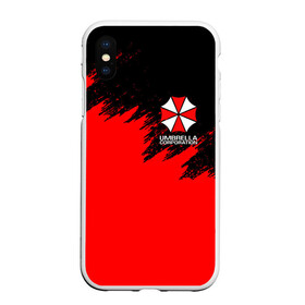 Чехол для iPhone XS Max матовый с принтом UMBRELLA CORP в Тюмени, Силикон | Область печати: задняя сторона чехла, без боковых панелей | ada wong | biohazard | leon | nemesis | project resistance | raccoon city | re2 | resident evil 2 | rpd | stars | umbrella | ада вонг | амбрелла | немесис | ужасы