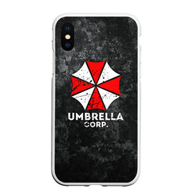 Чехол для iPhone XS Max матовый с принтом UMBRELLA CORP в Тюмени, Силикон | Область печати: задняя сторона чехла, без боковых панелей | ada wong | biohazard | leon | nemesis | project resistance | raccoon city | re2 | resident evil 2 | rpd | stars | umbrella | ада вонг | амбрелла | немесис | ужасы