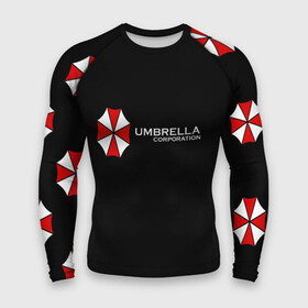 Мужской рашгард 3D с принтом Umbrella Corporation в Тюмени,  |  | апокалипсис | зла | зомби | обитель | твирус