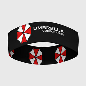 Повязка на голову 3D с принтом Umbrella Corporation в Тюмени,  |  | апокалипсис | зла | зомби | обитель | твирус
