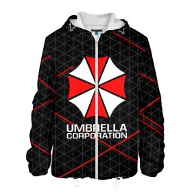 Мужская куртка 3D с принтом UMBRELLA CORP в Тюмени, ткань верха — 100% полиэстер, подклад — флис | прямой крой, подол и капюшон оформлены резинкой с фиксаторами, два кармана без застежек по бокам, один большой потайной карман на груди. Карман на груди застегивается на липучку | ada wong | biohazard | leon | nemesis | project resistance | raccoon city | re2 | resident evil 2 | rpd | stars | umbrella | ада вонг | амбрелла | немесис | ужасы