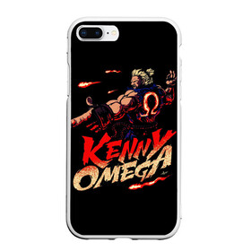 Чехол для iPhone 7Plus/8 Plus матовый с принтом Kenny Omega Street Fighter в Тюмени, Силикон | Область печати: задняя сторона чехла, без боковых панелей | kennyomega aew streetfighter