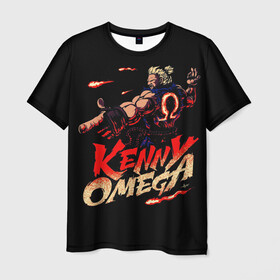 Мужская футболка 3D с принтом Kenny Omega Street Fighter в Тюмени, 100% полиэфир | прямой крой, круглый вырез горловины, длина до линии бедер | kennyomega aew streetfighter