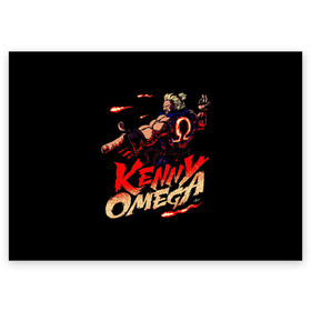 Поздравительная открытка с принтом Kenny Omega Street Fighter в Тюмени, 100% бумага | плотность бумаги 280 г/м2, матовая, на обратной стороне линовка и место для марки
 | kennyomega aew streetfighter