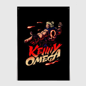 Постер с принтом Kenny Omega Street Fighter в Тюмени, 100% бумага
 | бумага, плотность 150 мг. Матовая, но за счет высокого коэффициента гладкости имеет небольшой блеск и дает на свету блики, но в отличии от глянцевой бумаги не покрыта лаком | kennyomega aew streetfighter