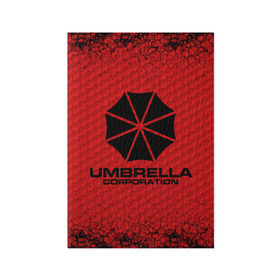 Обложка для паспорта матовая кожа с принтом Umbrella Corporation в Тюмени, натуральная матовая кожа | размер 19,3 х 13,7 см; прозрачные пластиковые крепления | corporation | umbrella | umbrella corporation | амбрела | амбрелла корпорейшн | военная корпорация | корпорация | фармацевтическая корпорация