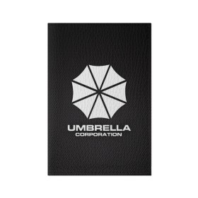 Обложка для паспорта матовая кожа с принтом Umbrella Corporation в Тюмени, натуральная матовая кожа | размер 19,3 х 13,7 см; прозрачные пластиковые крепления | corporation | umbrella | umbrella corporation | амбрела | амбрелла корпорейшн | военная корпорация | корпорация | фармацевтическая корпорация
