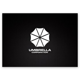 Поздравительная открытка с принтом Umbrella Corporation в Тюмени, 100% бумага | плотность бумаги 280 г/м2, матовая, на обратной стороне линовка и место для марки
 | Тематика изображения на принте: corporation | umbrella | umbrella corporation | амбрела | амбрелла корпорейшн | военная корпорация | корпорация | фармацевтическая корпорация