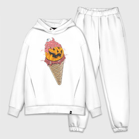 Мужской костюм хлопок OVERSIZE с принтом Pumpkin IceCream в Тюмени,  |  | Тематика изображения на принте: helloween | ice cream | icecream | pumpkin | глаз | глазурь | еда | крем | мороженое | рожок | тыква | улыбка