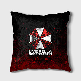 Подушка 3D с принтом UMBRELLA CORP в Тюмени, наволочка – 100% полиэстер, наполнитель – холлофайбер (легкий наполнитель, не вызывает аллергию). | состоит из подушки и наволочки. Наволочка на молнии, легко снимается для стирки | ada wong | biohazard | leon | nemesis | project resistance | raccoon city | re2 | resident evil 2 | rpd | stars | umbrella | ада вонг | амбрелла | немесис | ужасы