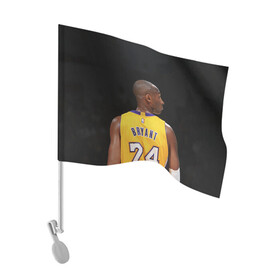 Флаг для автомобиля с принтом Kobe Bryant в Тюмени, 100% полиэстер | Размер: 30*21 см | angeles | basketball | bean | black mamba | bryant | kobe | lakers | los | nba | sport | usa | баскетбол | бин | брайант | коби | лейкерс | лос анджелес | нба | сша | черная мамба
