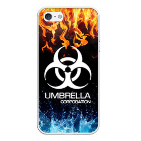 Чехол для iPhone 5/5S матовый с принтом UMBRELLA CORPORATION в Тюмени, Силикон | Область печати: задняя сторона чехла, без боковых панелей | biohazard | biohazard 7 | crocodile | fang | game | hand | monster | new umbrella | resident evil | resident evil 7 | umbrella | umbrella corp | umbrella corporation | zombie | обитель