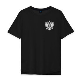 Мужская футболка хлопок Oversize с принтом Боевое самбо с гербом в Тюмени, 100% хлопок | свободный крой, круглый ворот, “спинка” длиннее передней части | combat sambo | боевое самбо