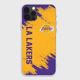 Чехол для iPhone 12 Pro с принтом LA LAKERS в Тюмени, силикон | область печати: задняя сторона чехла, без боковых панелей | america | basketball | kobe bryant | la | la lakers | lakers | los angeles lakers | nba | usa | баскетбол | кобе брайант | лос анджелес лейкерс | нба | сша