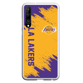 Чехол для Honor P30 с принтом LA LAKERS в Тюмени, Силикон | Область печати: задняя сторона чехла, без боковых панелей | america | basketball | kobe bryant | la | la lakers | lakers | los angeles lakers | nba | usa | баскетбол | кобе брайант | лос анджелес лейкерс | нба | сша