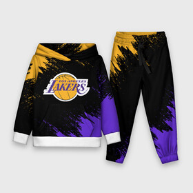 Детский костюм 3D (с толстовкой) с принтом LA LAKERS в Тюмени,  |  | america | basketball | kobe bryant | la | la lakers | lakers | los angeles lakers | nba | usa | баскетбол | кобе брайант | лос анджелес лейкерс | нба | сша