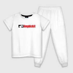 Детская пижама хлопок с принтом LIMP BIZKIT в Тюмени, 100% хлопок |  брюки и футболка прямого кроя, без карманов, на брюках мягкая резинка на поясе и по низу штанин
 | 