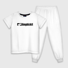 Детская пижама хлопок с принтом LIMP BIZKIT в Тюмени, 100% хлопок |  брюки и футболка прямого кроя, без карманов, на брюках мягкая резинка на поясе и по низу штанин
 | 