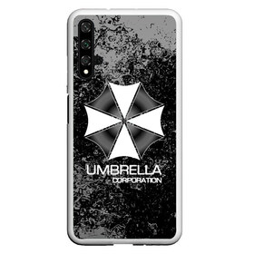 Чехол для Honor 20 с принтом UMBRELLA CORP в Тюмени, Силикон | Область печати: задняя сторона чехла, без боковых панелей | Тематика изображения на принте: biohazard | biohazard 7 | crocodile | fang | game | hand | monster | new umbrella | resident evil | resident evil 7 | umbrella | umbrella corp | umbrella corporation | zombie | обитель