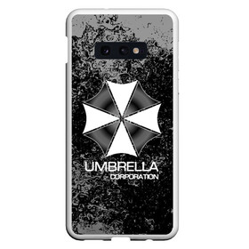 Чехол для Samsung S10E с принтом UMBRELLA CORP в Тюмени, Силикон | Область печати: задняя сторона чехла, без боковых панелей | biohazard | biohazard 7 | crocodile | fang | game | hand | monster | new umbrella | resident evil | resident evil 7 | umbrella | umbrella corp | umbrella corporation | zombie | обитель