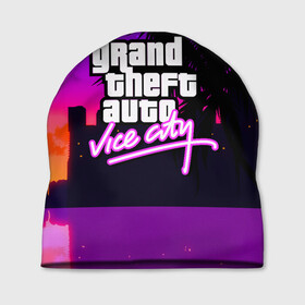 Шапка 3D с принтом GTA:VICE CITY в Тюмени, 100% полиэстер | универсальный размер, печать по всей поверхности изделия | grand theft auto 2 | grand theft auto 3 | grand theft auto v | grand theft auto: san andreas | grand theft auto: vice city | gta 1 | gta 2 | gta 3 | gta 4 | gta 5 | gta online | gta v | город | игры