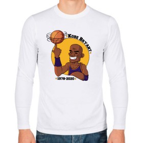 Мужской лонгслив хлопок с принтом Коби Брайант в Тюмени, 100% хлопок |  | bryant | kobe | kobe bryant | logo | nba | баскетбол | коби брайант | лого | логотип | нба