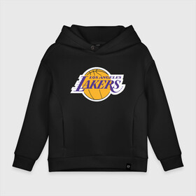 Детское худи Oversize хлопок с принтом  LA LAKERS (+спина) | ЛЕЙКЕРС в Тюмени, френч-терри — 70% хлопок, 30% полиэстер. Мягкий теплый начес внутри —100% хлопок | боковые карманы, эластичные манжеты и нижняя кромка, капюшон на магнитной кнопке | america | basketball | kobe bryant | la | la lakers | lakers | los angeles lakers | nba | usa | баскетбол | кобе брайант | лос анджелес лейкерс | нба | сша