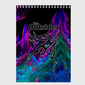 Скетчбук с принтом The Outsider в Тюмени, 100% бумага
 | 48 листов, плотность листов — 100 г/м2, плотность картонной обложки — 250 г/м2. Листы скреплены сверху удобной пружинной спиралью | outsider | the | детективы | кинг | мистика | стивен | телесериал | триллеры | чужак