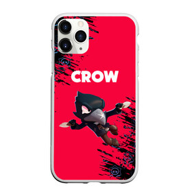 Чехол для iPhone 11 Pro матовый с принтом BRAWL STARS CROW в Тюмени, Силикон |  | bea | bibi | brawl stars | colt | crow | el brown | leon | leon shark | max | nita | sally leon | shark | акула | беа | берли | биби | бравл старс | браун | ворон | кольт | леон | леон акула | макс | нита | шелли