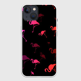 Чехол для iPhone 13 с принтом Фламинго в Тюмени,  |  | минимализм | прикольные картинки | прикольные надписи | розовый фламинго | фламинго