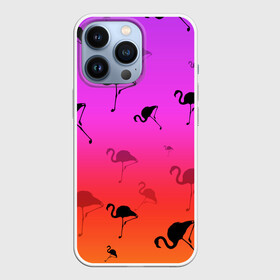 Чехол для iPhone 13 Pro с принтом Фламинго в Тюмени,  |  | минимализм | прикольные картинки | прикольные надписи | розовый фламинго | фламинго