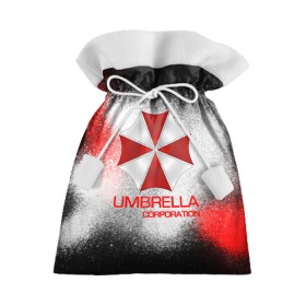 Подарочный 3D мешок с принтом UMBRELLA CORP в Тюмени, 100% полиэстер | Размер: 29*39 см | Тематика изображения на принте: biohazard | biohazard 7 | crocodile | fang | game | hand | monster | new umbrella | resident evil | resident evil 7 | umbrella | umbrella corp | umbrella corporation | zombie | обитель