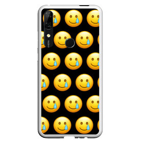 Чехол для Honor P Smart Z с принтом New Emoji в Тюмени, Силикон | Область печати: задняя сторона чехла, без боковых панелей | crying | emoji | smile | smiling face with tear | tear | плачущий | слеза | смайлик | улыбка | эмодзи