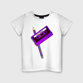 Детская футболка хлопок с принтом Руки Вверх в Тюмени, 100% хлопок | круглый вырез горловины, полуприлегающий силуэт, длина до линии бедер | music | party | билан | вверх | жуков | лазарев | музыка | поп | руки