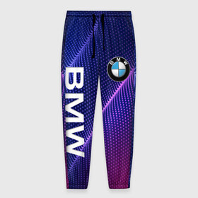 Мужские брюки 3D с принтом BMW в Тюмени, 100% полиэстер | манжеты по низу, эластичный пояс регулируется шнурком, по бокам два кармана без застежек, внутренняя часть кармана из мелкой сетки | bmw | bmw performance | m | motorsport | performance | бмв | моторспорт