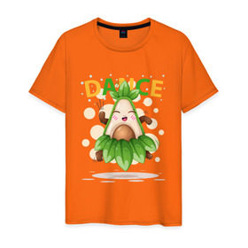 Мужская футболка хлопок с принтом АВОКАДО в Тюмени, 100% хлопок | прямой крой, круглый вырез горловины, длина до линии бедер, слегка спущенное плечо. | avocado | character | cute pictures | exotic | fruit | nut | vegan | vegetables | vegetarian | авокадо | веган | вегетарианец | милые картинки | овощи | орех | персонаж | фрукты | экзотика