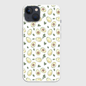 Чехол для iPhone 13 с принтом АВОКАДО в Тюмени,  |  | avocado | character | cute pictures | exotic | fruit | nut | vegan | vegetables | vegetarian | авокадо | веган | вегетарианец | милые картинки | овощи | орех | персонаж | фрукты | экзотика