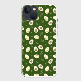 Чехол для iPhone 13 с принтом АВОКАДО в Тюмени,  |  | avocado | character | cute pictures | exotic | fruit | nut | vegan | vegetables | vegetarian | авокадо | веган | вегетарианец | милые картинки | овощи | орех | персонаж | фрукты | экзотика