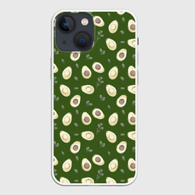 Чехол для iPhone 13 mini с принтом АВОКАДО в Тюмени,  |  | avocado | character | cute pictures | exotic | fruit | nut | vegan | vegetables | vegetarian | авокадо | веган | вегетарианец | милые картинки | овощи | орех | персонаж | фрукты | экзотика