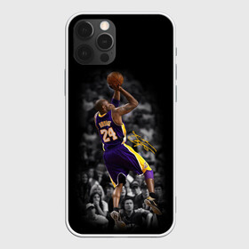 Чехол для iPhone 12 Pro с принтом KOBE BRYANT в Тюмени, силикон | область печати: задняя сторона чехла, без боковых панелей | america | basketball | kobe bryant | la | la lakers | lakers | los angeles lakers | nba | usa | баскетбол | кобе брайант | лос анджелес лейкерс | нба | сша