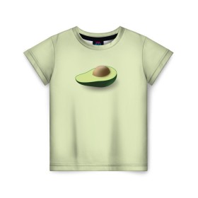 Детская футболка 3D с принтом Авокадо в Тюмени, 100% гипоаллергенный полиэфир | прямой крой, круглый вырез горловины, длина до линии бедер, чуть спущенное плечо, ткань немного тянется | авокадо | веган | еда блогеров | мемы | минимализм | прикольные картинки | прикольные надписи | растение | фрукт